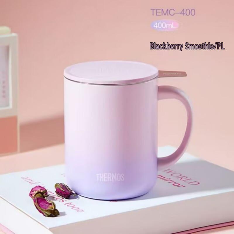 THERMOS 400ml Insulated Tea Mug with Handle and Filter