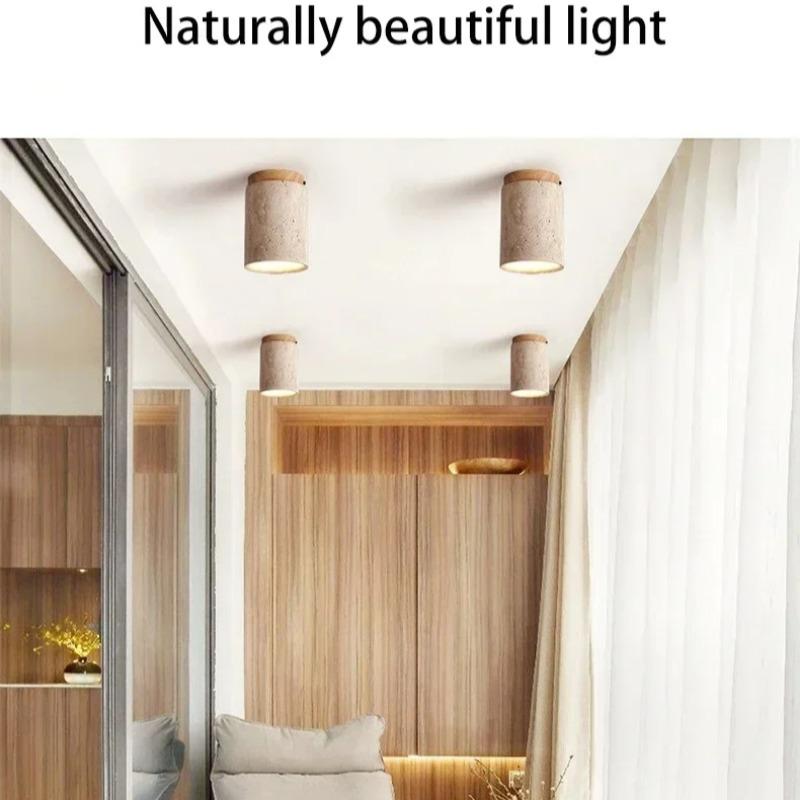 Современный потолочный светильник из травертина для прихожей, фойе, спальни, коридора, встроенной лестницы, внутреннее освещение, домашний декор