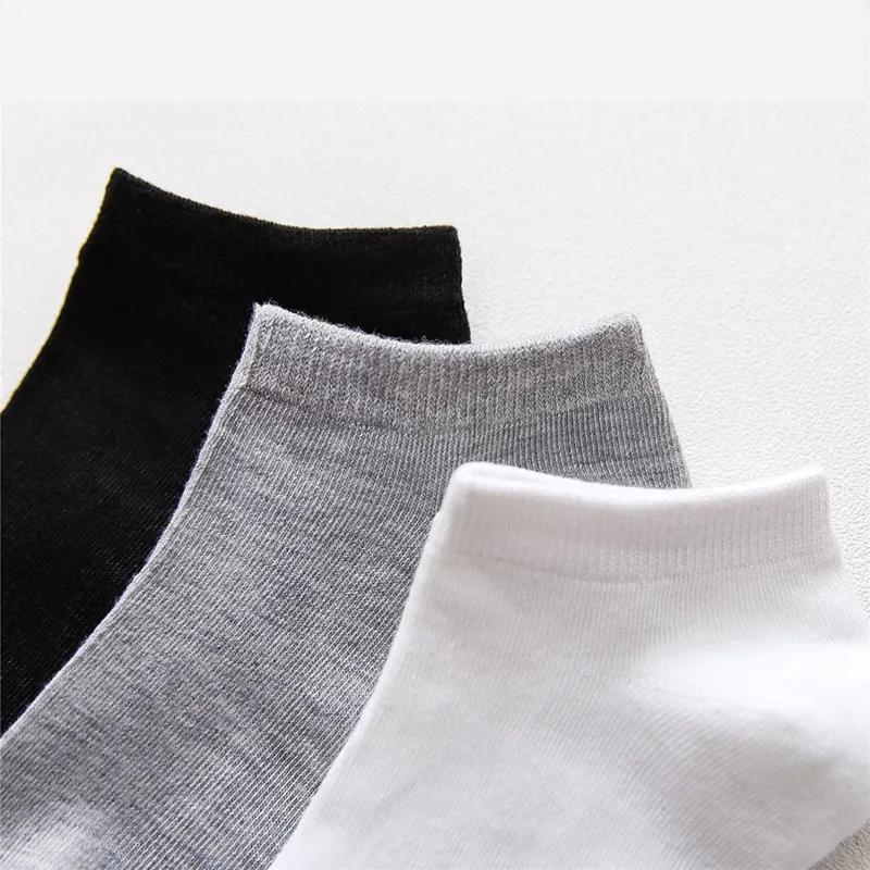 10pairs / Low Black And White Gray Men's Socks Men's Men's Socks Breathable Sports Socks Men's Short Socks Women's Socks EU37-44