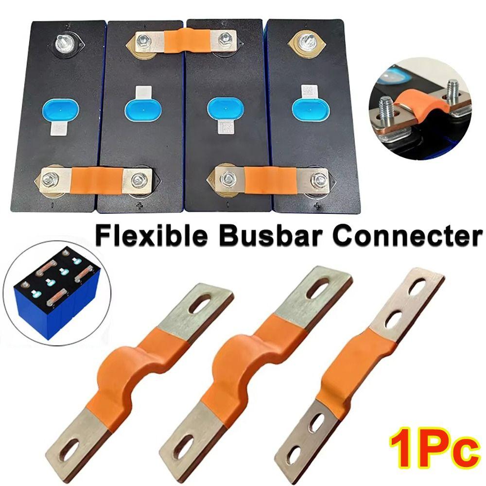 2mm 280Ah Battery Cells Connector M6 Posts Straps Copper Connecter New Flexible Busbar