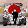 Cartoon Anime Jujutsu Kaisen Throws Blanket Soft Featuring Yuji Megumi Obara and Satoru Gojo Blanket for Travel Beding Bed