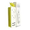Портативный блок розеток немецкого стандарта с 4 USB-портами