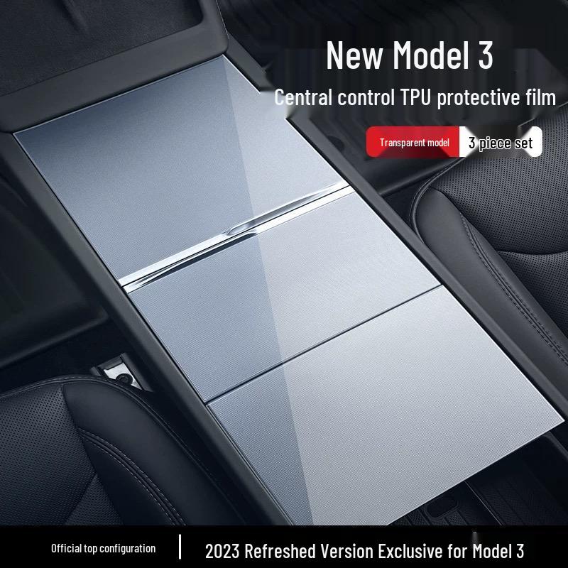 Набор пленок для интерьера центральной консоли и навигации Tesla Model Y и 3