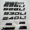 Черные эмблемы с надписями для BMW 525Li, 528Li, 530Li, 540Li, 530i, 540i