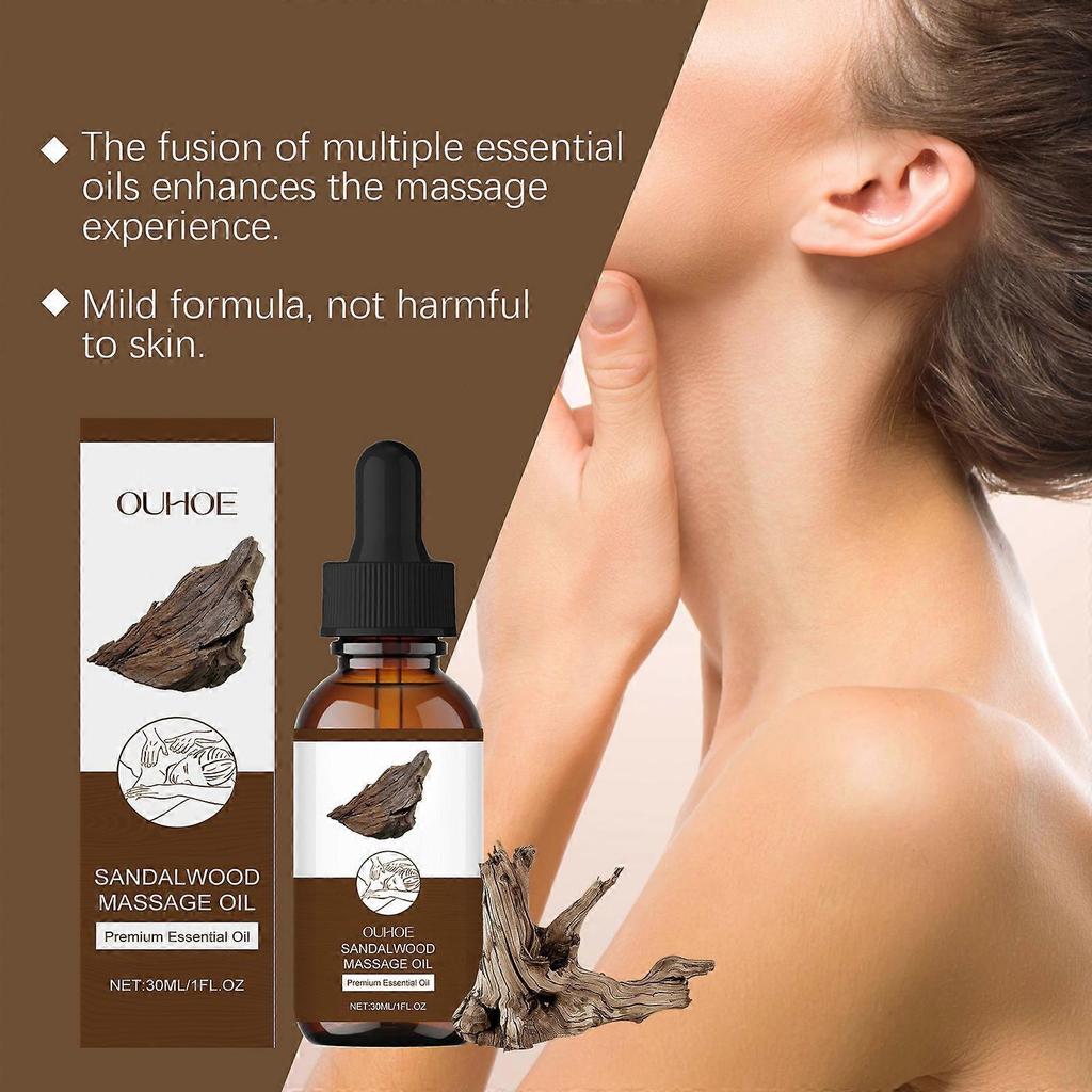 Sandalwood massage essential oil gently moisturizes the whole body skin daily body care massage sandalwood essential oil 30ml