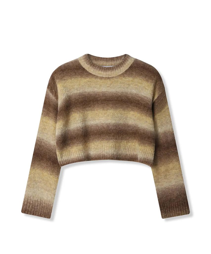 AVANDRESS Wool Gradation Crop Knit - 3Col