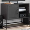 VidaXL TV Cabinet Black 68x39x60.5 Cm Steel, TV Stand, TV Sideboard, Multimedia Cabinet, TV Bench, Hi-fi Cabinet, Center Unit 846518