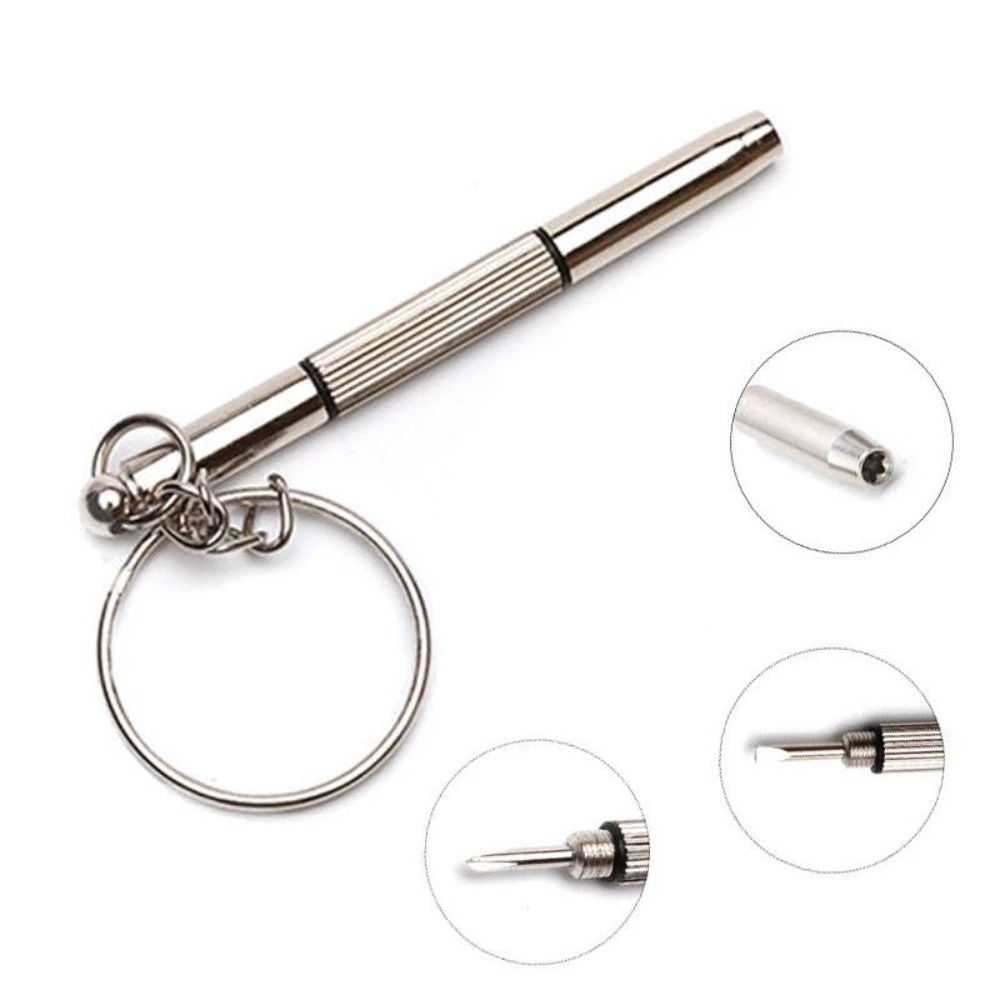With Keychain Eyeglass Screwdrivers Steel Eyeglass Repair Tools Screwdriver Repair Kit Phone