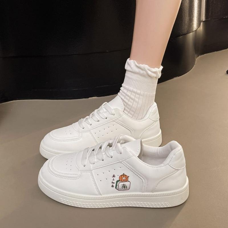 New Women Shoes Stitch Cute Lolita Shoe Versatile Girl Student Casual Couple's Kawaii Sneakers 2025 Men Women Off White Shoes