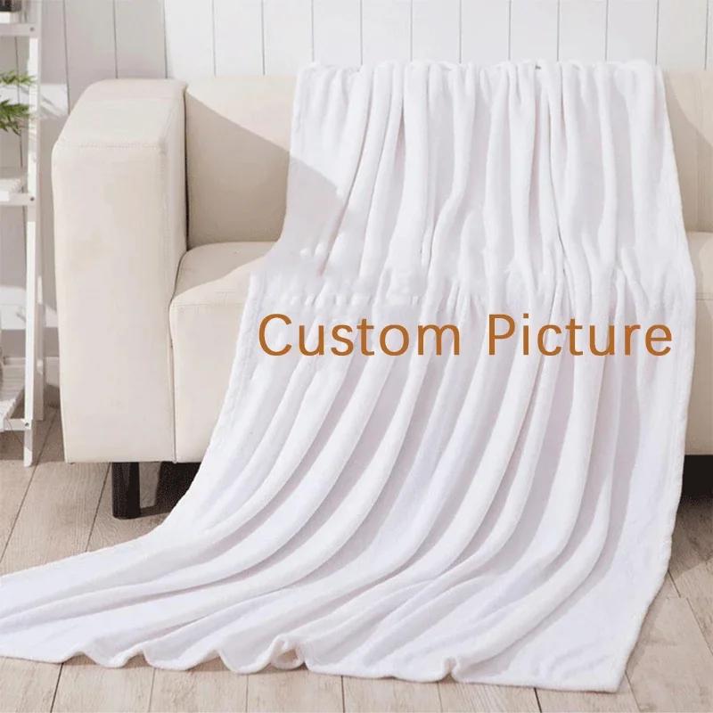 DIY Аниме Персонализированное одеяло Фланелевое Детские фотографии Осеннее Дышащее Теплое Зимнее плед для кровати Путешествия Покрытие для дивана Милое