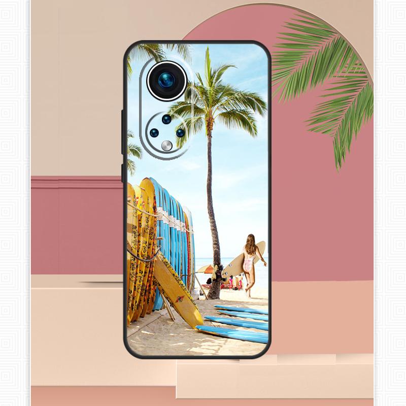 Surf Surfing Wave Case For Honor Magic 7 Lite 5 6 8 Pro Honor 200 400 X9c X9b X9a X8b X8a X8c 50 70 90 Cover