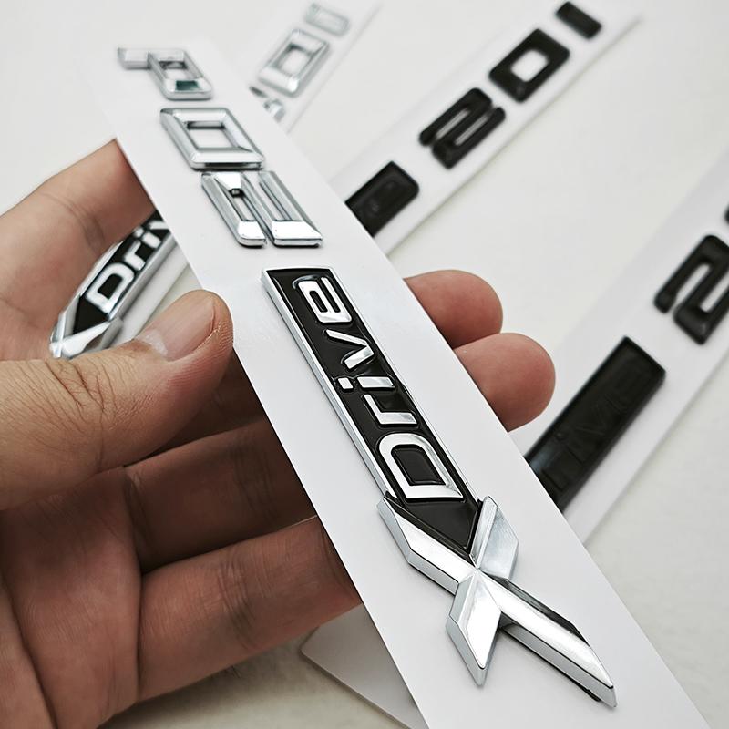3D ABS Автомобильные Буквы Логотип XDrive 20d X Drive 20i Задний Значок на Багажник Боковой Эмблема на Крыло Для BMW X1 X2 X3 X4 G01 Внешние Аксессуары