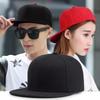Hip Hop Flat Brim Cap for Men and Women - Plain Street Dance and Bboy Style