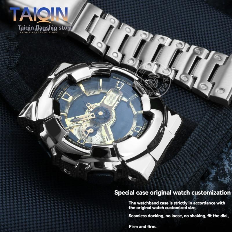 Модифицированный набор из нержавеющей стали для корпуса и ремешка Casio G-SHOCK GA-110 ga100 120 140 металлический безель ремешок браслет комплект для модификации