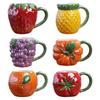 Creative Cute Pet Fruit Cup Ceramic Mug Custom Children Water Cup Milk Cup Office Cup Coffee Mug