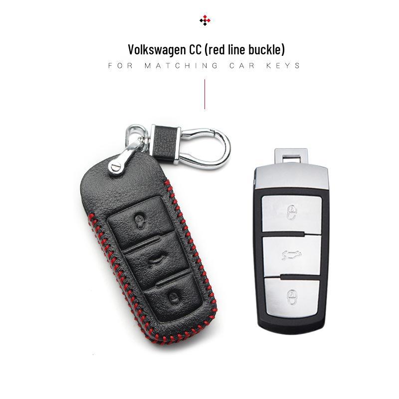 Чехол для ключа Volkswagen для New Magotan, Golf, B8, Passat, Tiguan, Lavida, Bora - Натуральная кожа