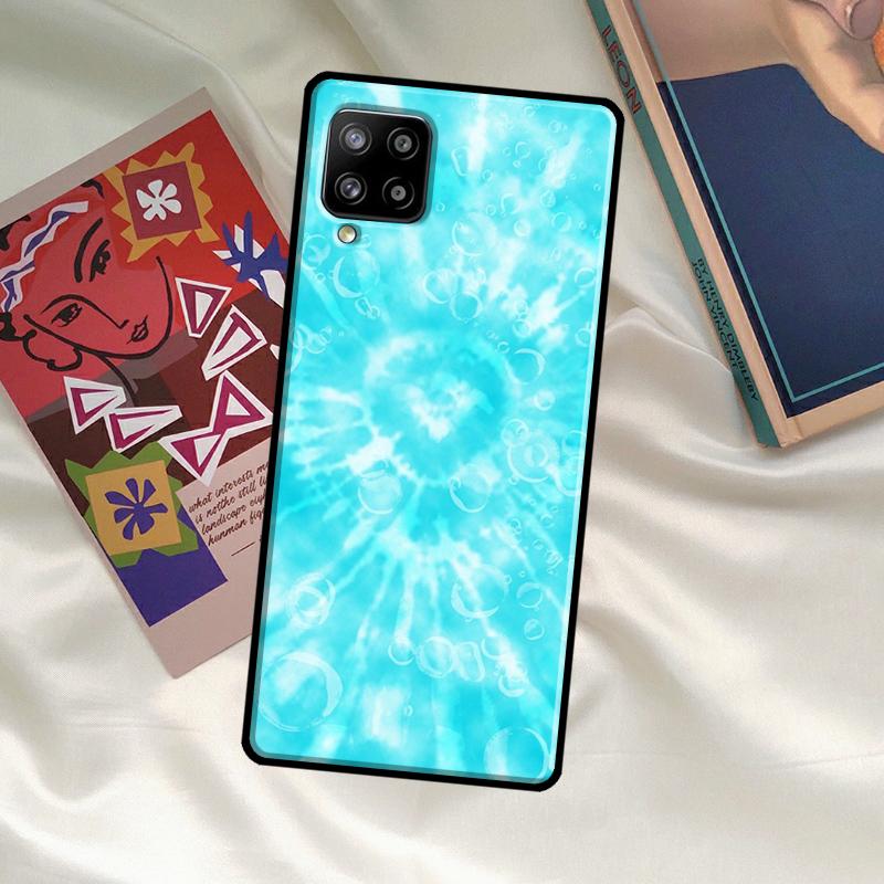 Чехол Tie Dye с сердцем для Samsung Galaxy A33 A13 A36 A56 A23 A52 A32 A12 A54 A34 A14 A16 A26 A53 A15 A35 A55
