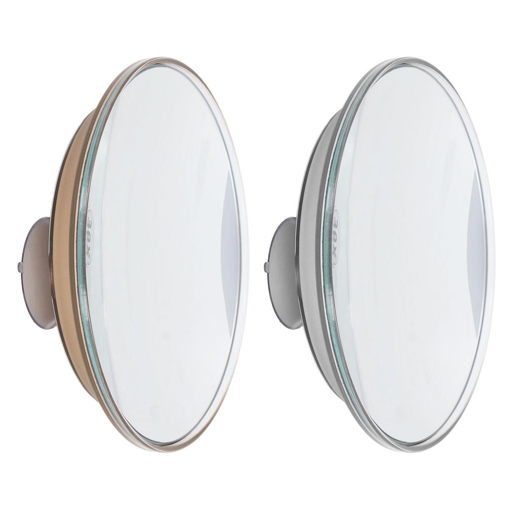 30X Magnifying Mirror Easy To Install ABS Glass Round Magnifying Mirror Sided 30X Lightweight with Suction Cup for Travel