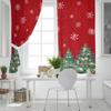 Christmas Tree Lights Bows Stars Snowflakes Blackout Curtains For Living Room Bedroom Window Treatment Blinds Kitchen Drapes