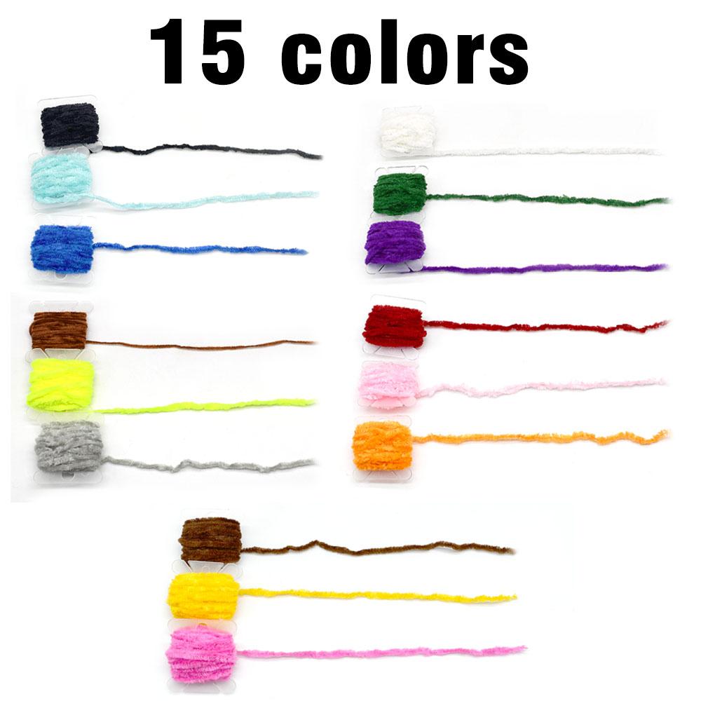 MNFT 2 Карты Woolly Bugger Блестящая Пряжа Хлопок - Материал для Вязания Мушек Hareline