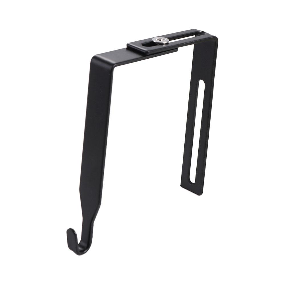 4Pcs Multifunctional Iron Adjustable Cubicle Hook Black Flexible Cubicle Wall Hooks Reusable Partition Hanger Potted Plants