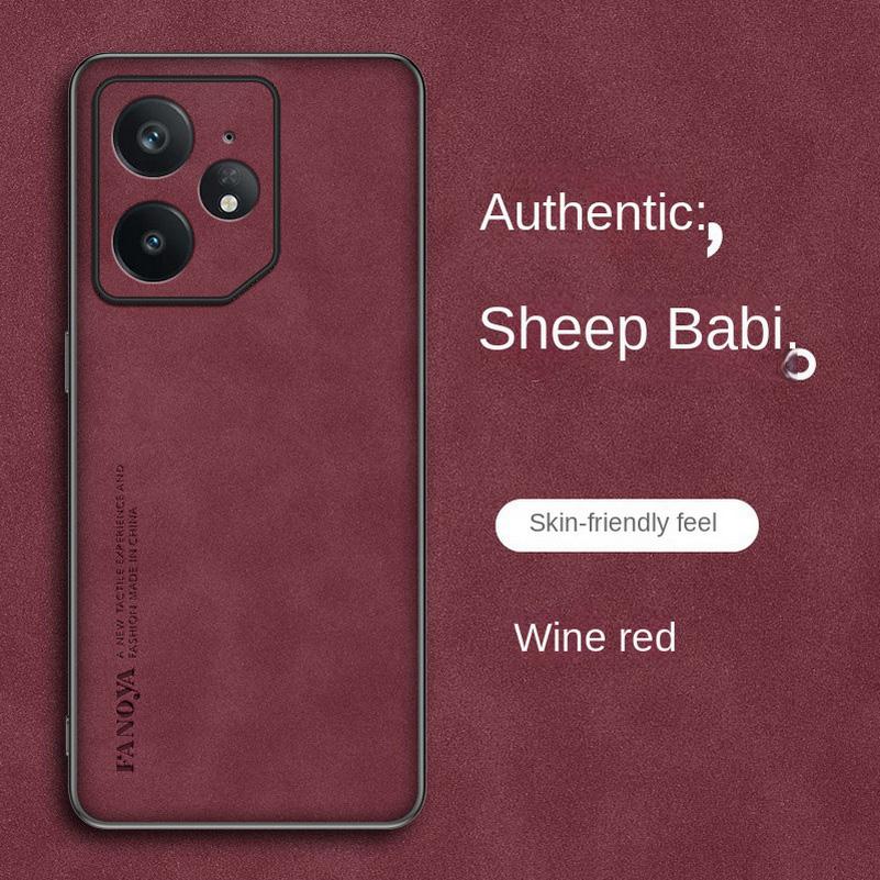 Простой кожаный удобный замшевый чехол для Realme GT Neo 7 6 6T 5 3 3T GT 7 Pro 6 6T 5 Pro 3 Realme 13 Pro + 12 11 Pro + чехол