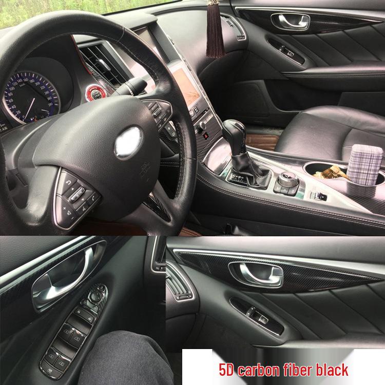 Infiniti Q50L Interior Modification Stickers for Center Console & Gear Shift