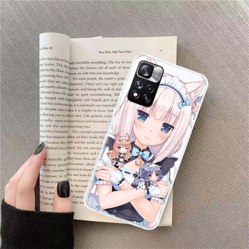 Чехол для телефона с аниме Nekopara Ваниль для Xiaomi Poco X4 F4 GT X3 NFC X5 X6 X7 Pro 5G M5 M5S M3 F5 Mi F6 F3 F2 F1 Чехол Coque Fundas