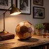 Teak Wood Soccer Decor With Traditional Joinery For Childrens Room And Gift