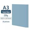 A4 Blue Card Paper Set (230g) - Dark Blue, Lake Blue, Haze Blue, Tibetan Blue, Sky Blue - Ideal for Kindergarten Crafts