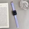 Силиконовый ремешок для Apple Watch band 46 мм 44 мм 41 мм 45 мм 40 мм 49 мм 42 мм 38 мм спортивный браслет correa iwatch Series Ultra 10 9 8 7 se3 6 5 4 3