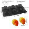3D Силиконовые формы для муссовых тортов с фруктами: Груша, Яблоко, Ананас, Персик, Дуриан, Малина.