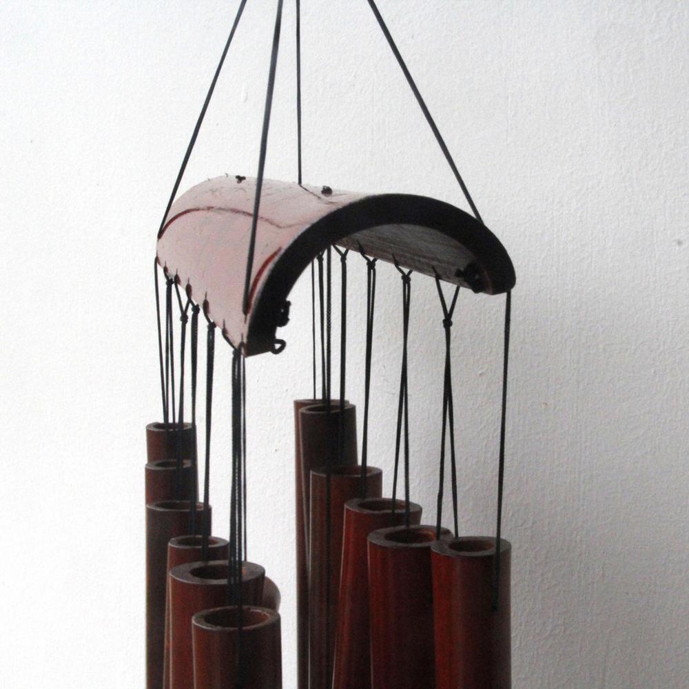 Wood Wind Chimes Wooden Windchimes For Indoor Handcrafted 12 Tube Wooden Chimes For Outdoors Creative Melody Home Decor For