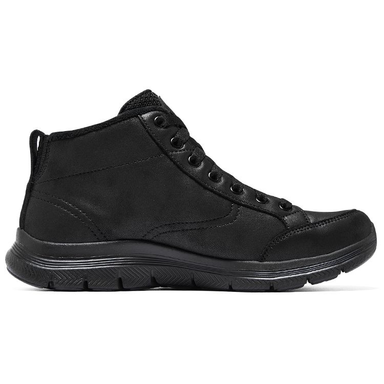 Skechers Flex Appeal 4.0 Теплые Прочные Удобные Снежные Сапоги до середины икры Женские Сапоги Черный 167887-BBK