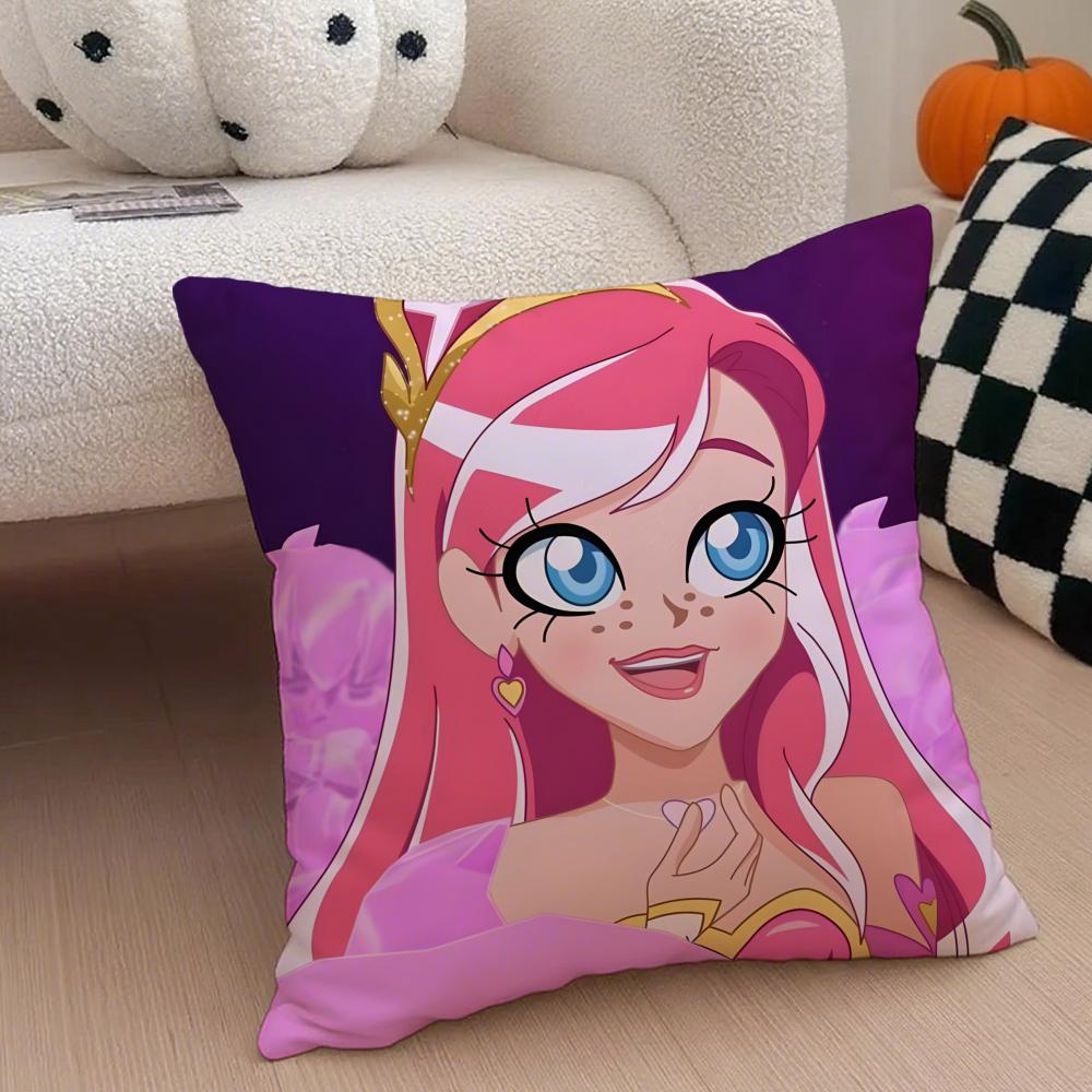 Magical Musical French Anime LLoliRock Cushion Cover Throw Pillow Cover Hidden Button Durable Polyester Chair Cushion