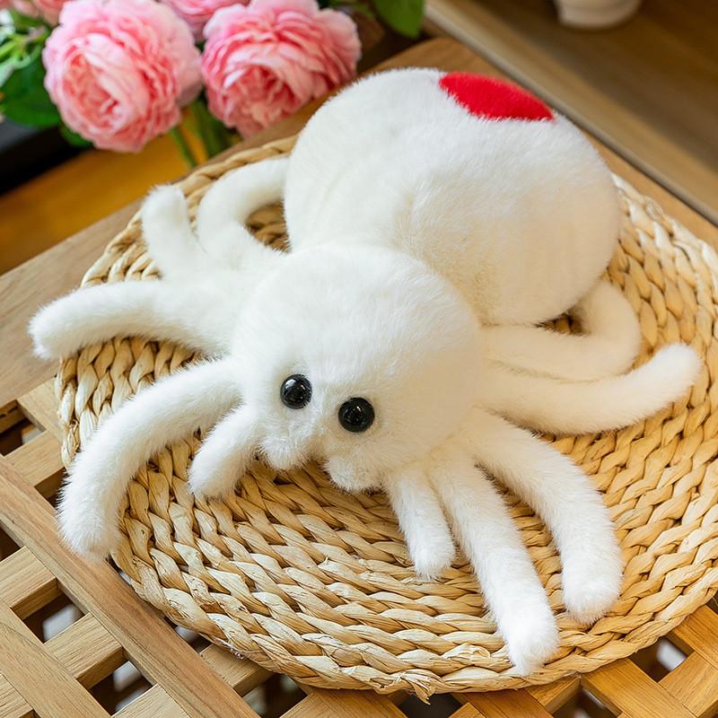 Cute Spider Plush Toy Doll For Kids Halloween Prank Prop Stuffed Animal Companion