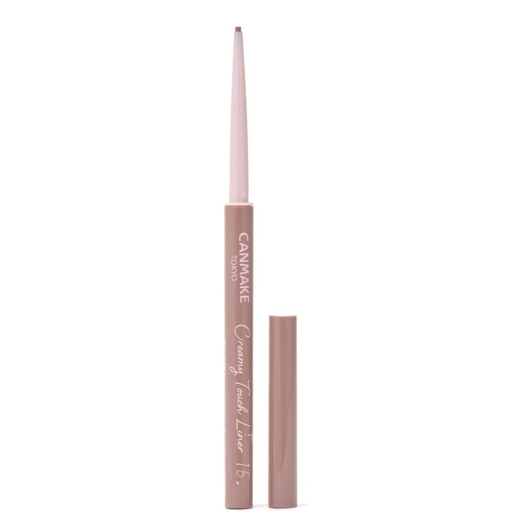 CANMAKE Подводка для глаз Creamy Touch Liner 15 Cappuccino Pink, гелевая, гладкая, сверхтонкая