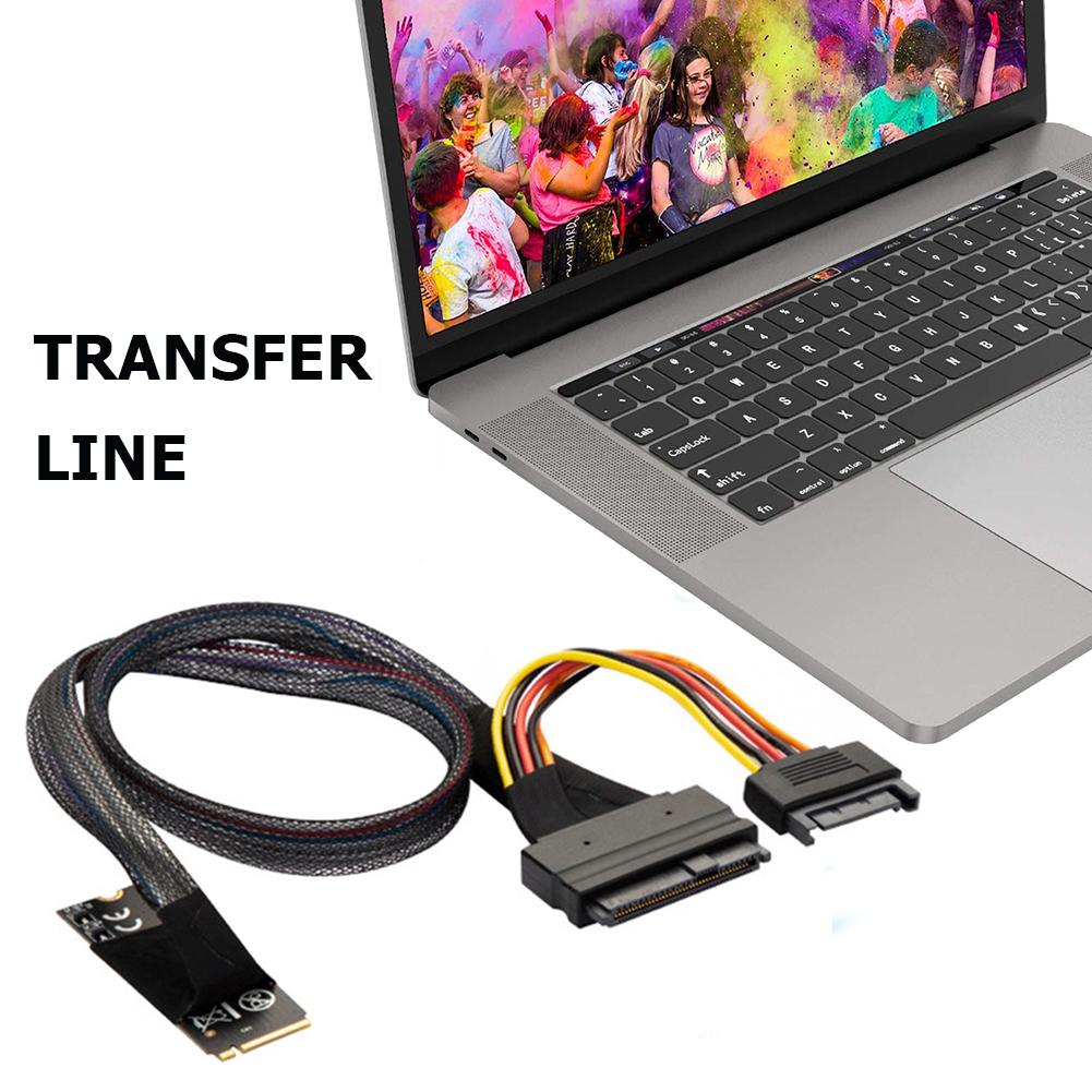 Кабель-адаптер M.2 M-Key на U.2 SFF-8639 для 2,5-дюймового NVMe SSD жесткого диска Кабель M2 на U.2 Компьютерные комплектующие