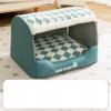 Brown Simple Neutral Style Houndstooth Drawer Nest for Large Dog Golden Retriever Pet Dog Autumn and Winter Warm Dog Nest Cat Nest