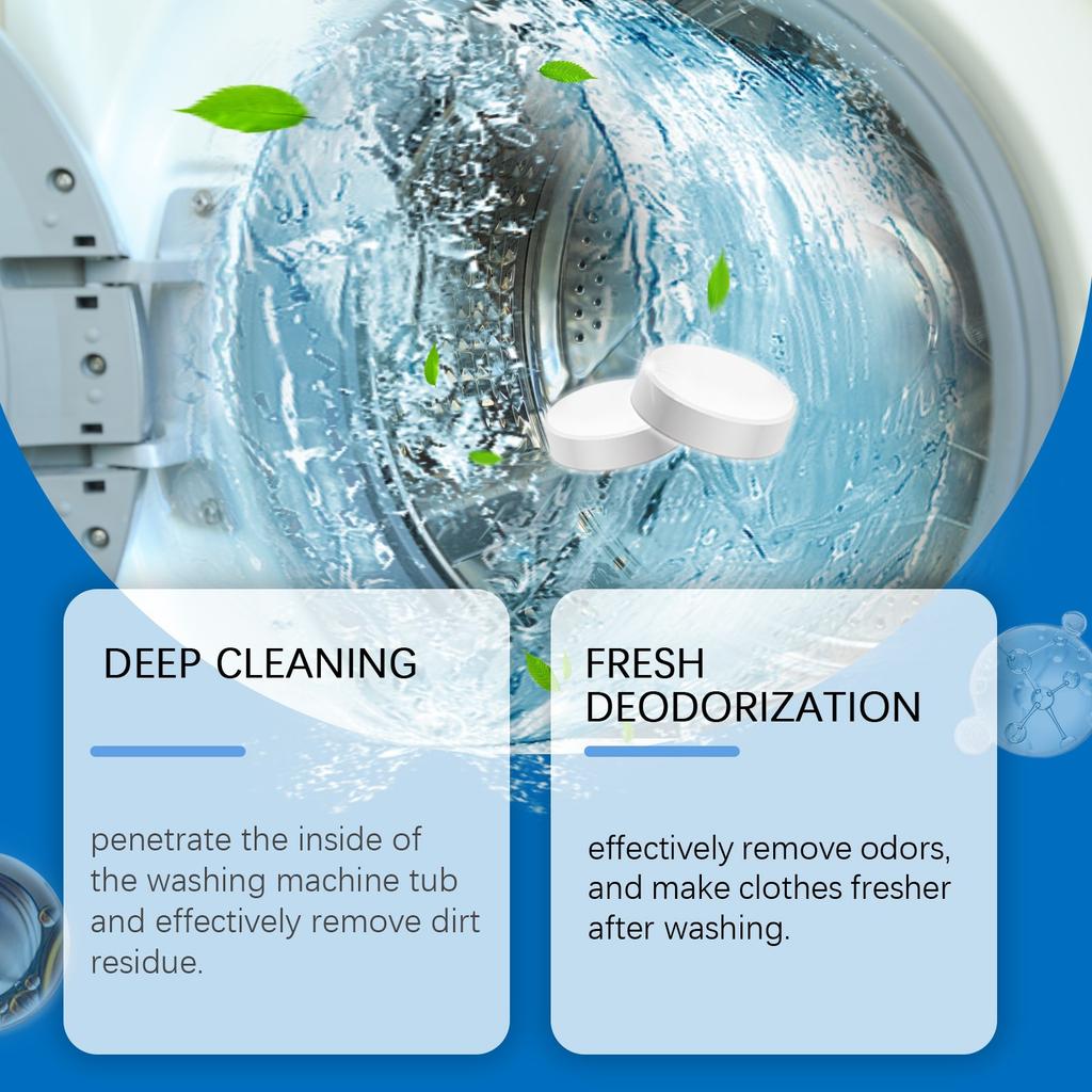 Высокоэффективные таблетки для чистки стиральной машины, Таблетки для чистки стиральной машины удаляют грязь, запах и плесень