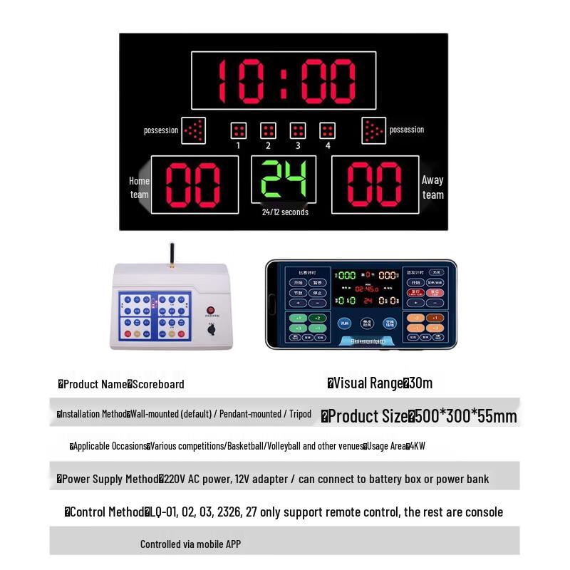 Nize Electronic Basketball Shot Clock & Scoreboard