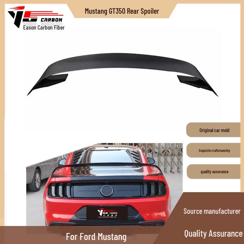 Углепластиковая задняя губа-спойлер-дефлектор для Ford Mustang 2015-2017