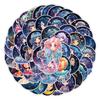 50 Starry Sky Girl Graffiti Stickers Skateboard Helmet Mobile Phone Decorative Stickers Waterproof Creative Hand Notes Small Stickers