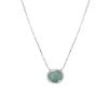 Korean Style Oval Natural Stone Clavicle Chain Women Fashion Light Luxury Niche Necklace
