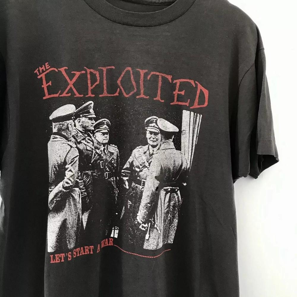 Футболка группы The Exploited, Черная унисекс футболка The Exploited, Репринт S-5XL.webp Унисекс футболка