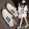 Leather Little White Shoes Women's New Autumn Board Shoes Mesh Sports Casual Versatile Women's Shoes Board Shoes Leather Shoes