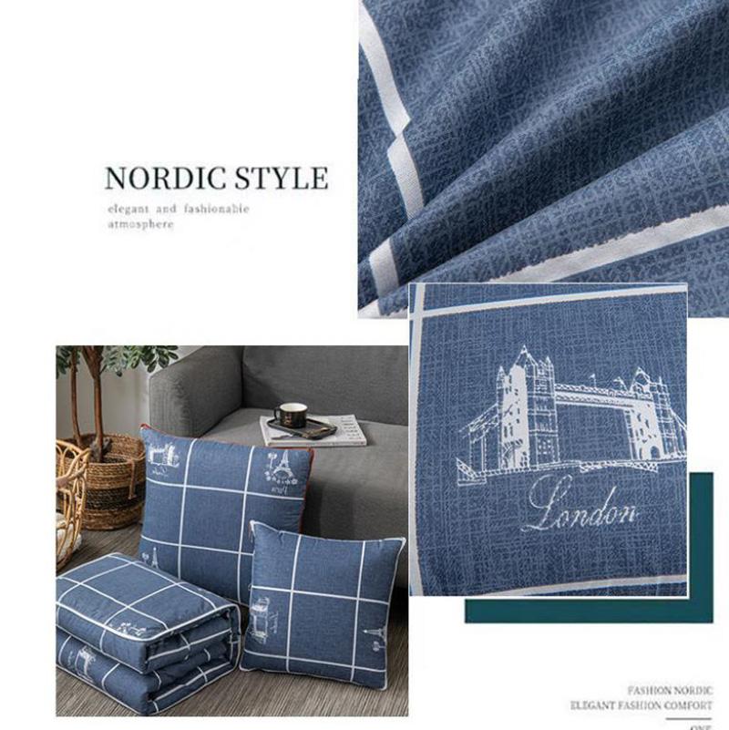 Подушка двойного назначения, переменное одеяло, автомобильная подушка для поясницы, подушка для домашнего дивана, мягкий расслабляющий артефакт