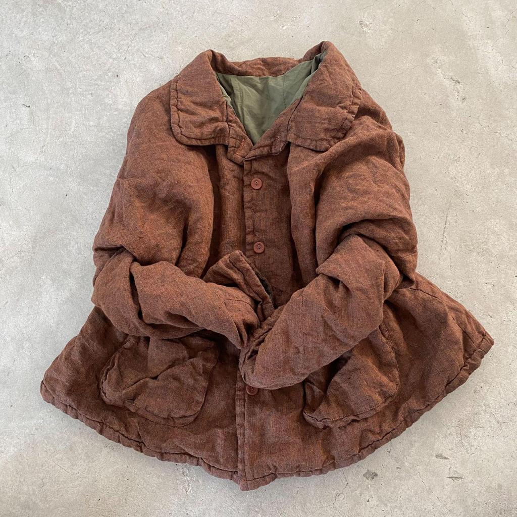 Johnature Женские пальто с отложным воротником в китайском стиле с длинным рукавом и пуговицами, зимние однотонные винтажные пальто