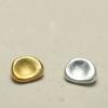 5pcs Fashionable Concave Metal Buttons Beautiful Plating Metal Gold/Silver Buttons Clothes Decorative Buttons