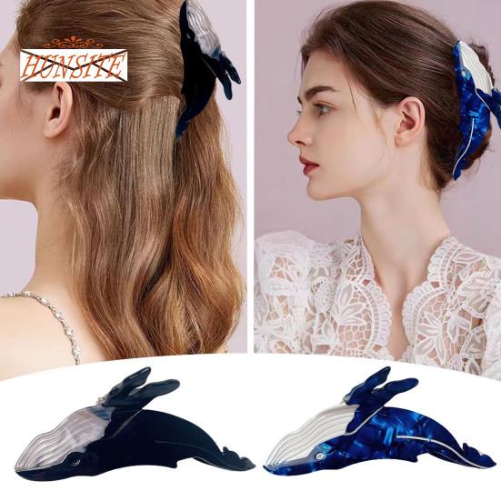 2 шт. противоскользящие заколки для волос в форме кита для женщин — инструмент для укладки головных уборов с густыми и тонкими волосами